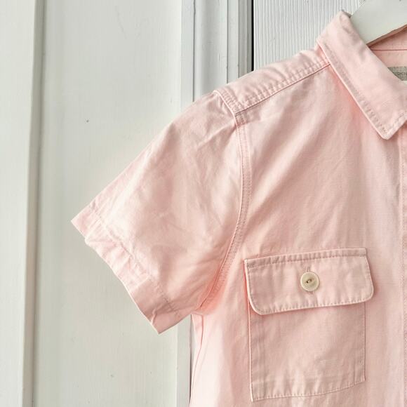 Outerknown Light Blush Pink S.E.A Short Sleeve Jumpsuit Boiler Big Girls 14 NWT - Picture 5 of 12
